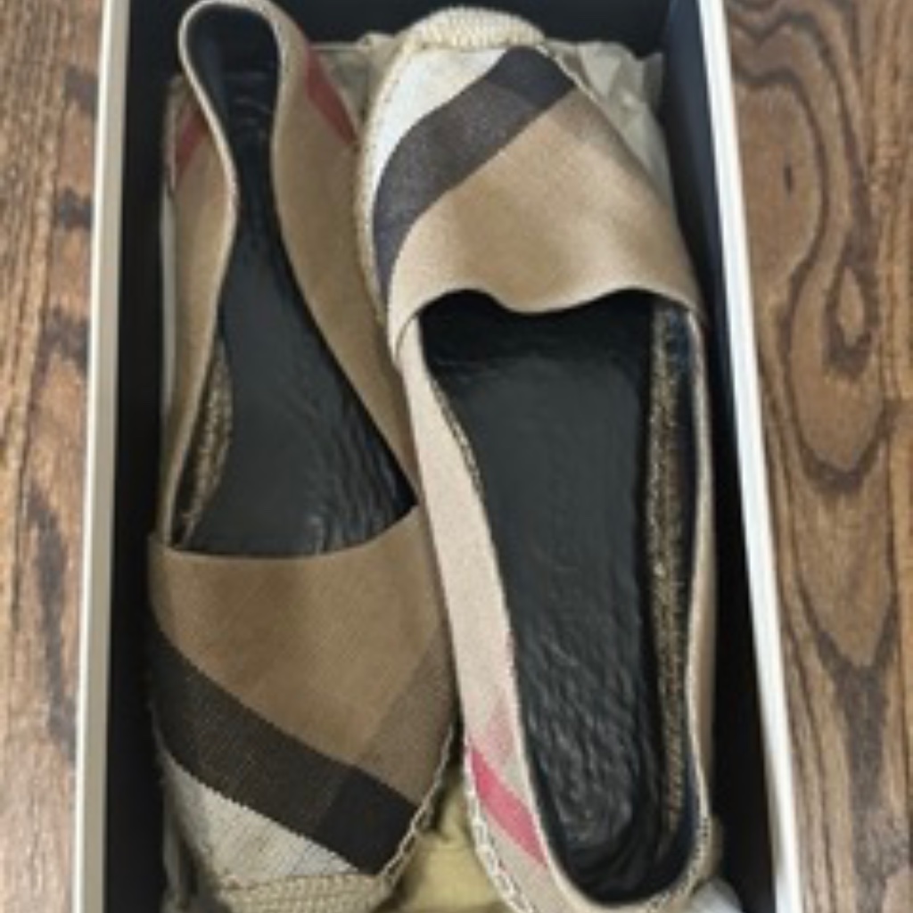 Burberry Brit Espadrilles Hodgeson Flat Size 39.5